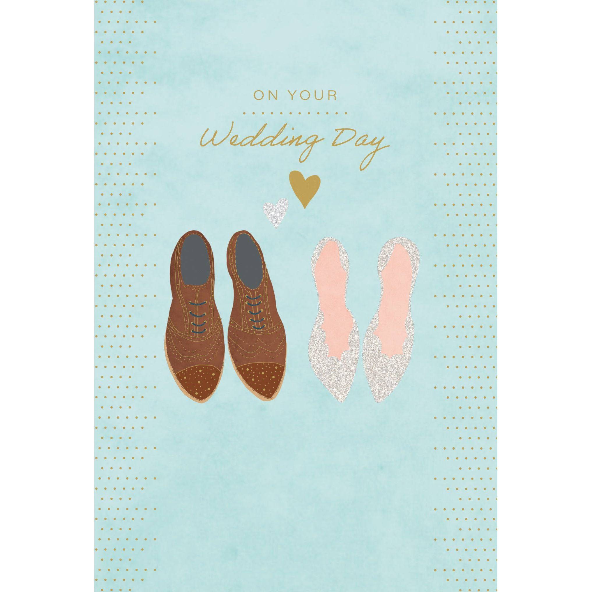 Pictura wedding card featuring elegant shoe design, suitable for everyday occasions, with detailed floral accents and sophisticated style.